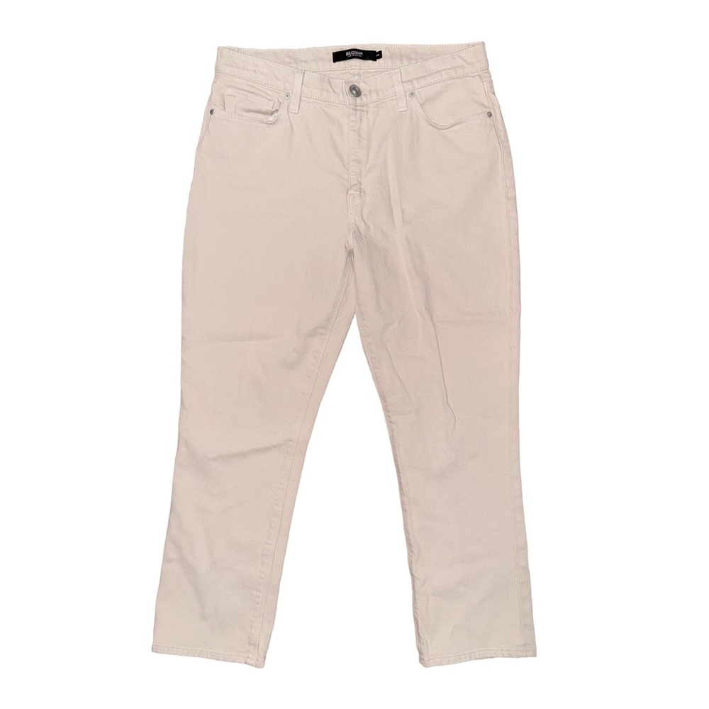 Hudson Barbara‎ Cropped Straight Leg Beige Jeans